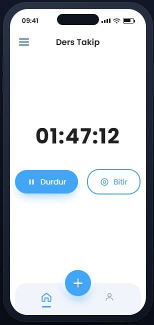 DersTakip – Çalışma Süresi Takip Uygulaması — 2
